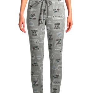 Womens FRIENDS Sleep Pj Pants Tie Funny TV show comedy collection XL